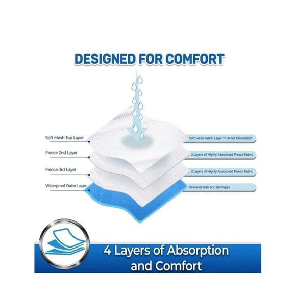 Pet Magasin Washable Female Dog Diapers, Botanical Fruit, 3 count, size Large - Picture 5 of 10